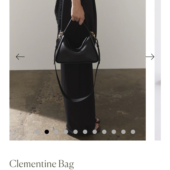 Clementine Black Leather Bag - Picture 2 of 8